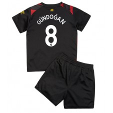 Manchester City Ilkay Gundogan #8 Bortedraktsett Barn 2022-23 Kortermet (+ korte bukser)